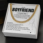 Boyfriend Chain Necklace Gift with Message Card