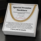 Special Promise Cuban Necklace Gift Special Romantic Gift Unique Gift For Men Emotional Love Jewelry Thoughtful Boyfriend Gift Unique Cuban Chain Gift Meaningful Love Necklace Perfect Boyfriend Gift Valentine Day Gift Anniversary Gift For Him Special Gift