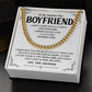 Cuban Chain Gift for Boyfriend with Message Card
