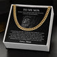 Cuban Chain Gift for Son from Mom – Proud Mother Lion Message Box