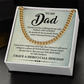 Thank You Dad Chain Gift with Heartfelt Message For Dad