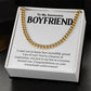Proud Boyfriend Graduation Gift Chain