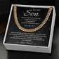 Cuban Chain Necklace Gift for Son from Dad – Old Lion Message Box