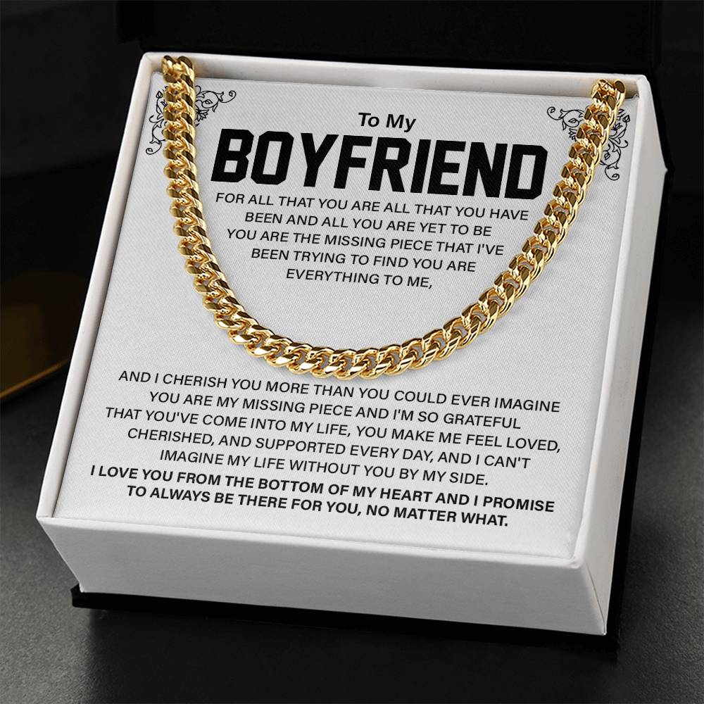 Romantic Gift for Boyfriend – with Necklace Box
