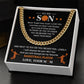 Basketball Son Cuban Chain Gift from Mom – Message Card