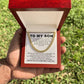 To My Son Cuban Chain Necklace Gift from Parent