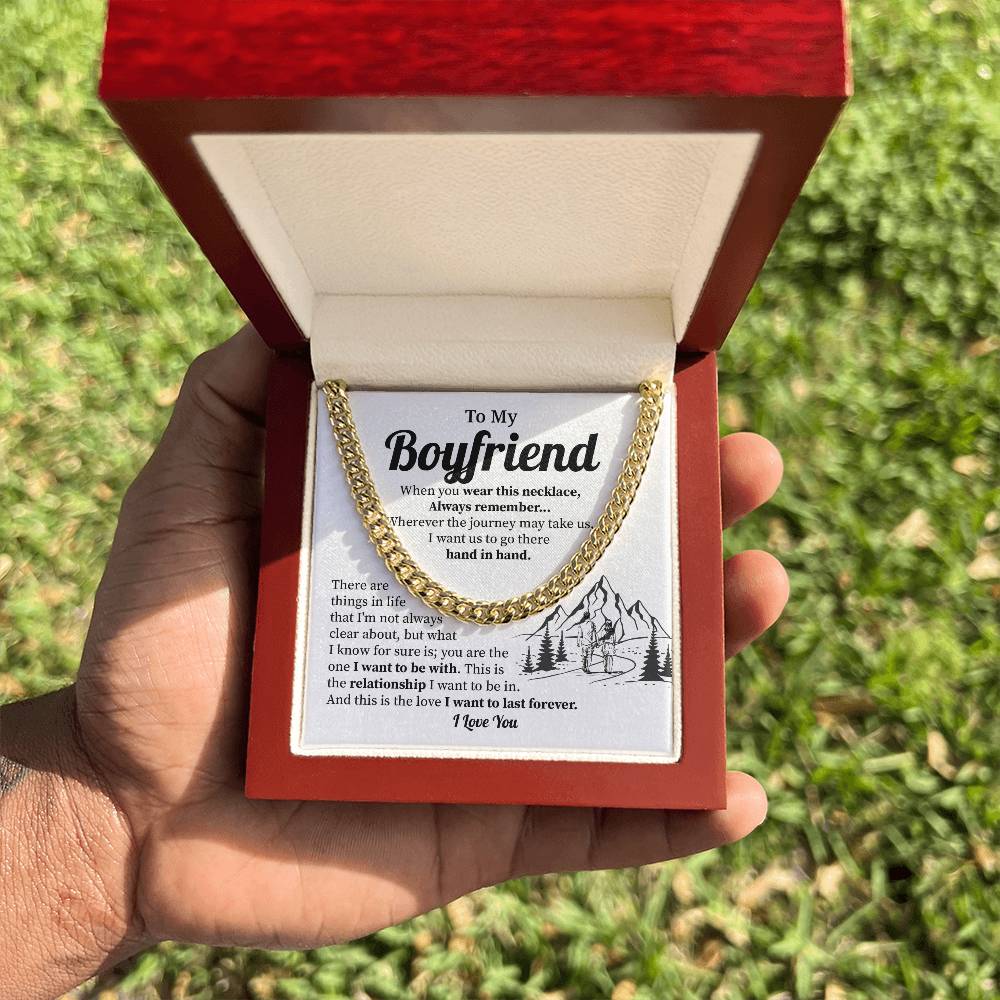 Anniversary Cuban Chain Gift for Boyfriend – Gift Box