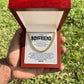 Boyfriend Cuban Chain Necklace Gift with Message Card