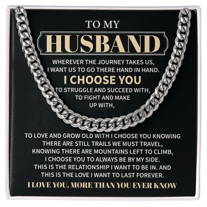 Meaningful Chain Gift for Husband from Wife
