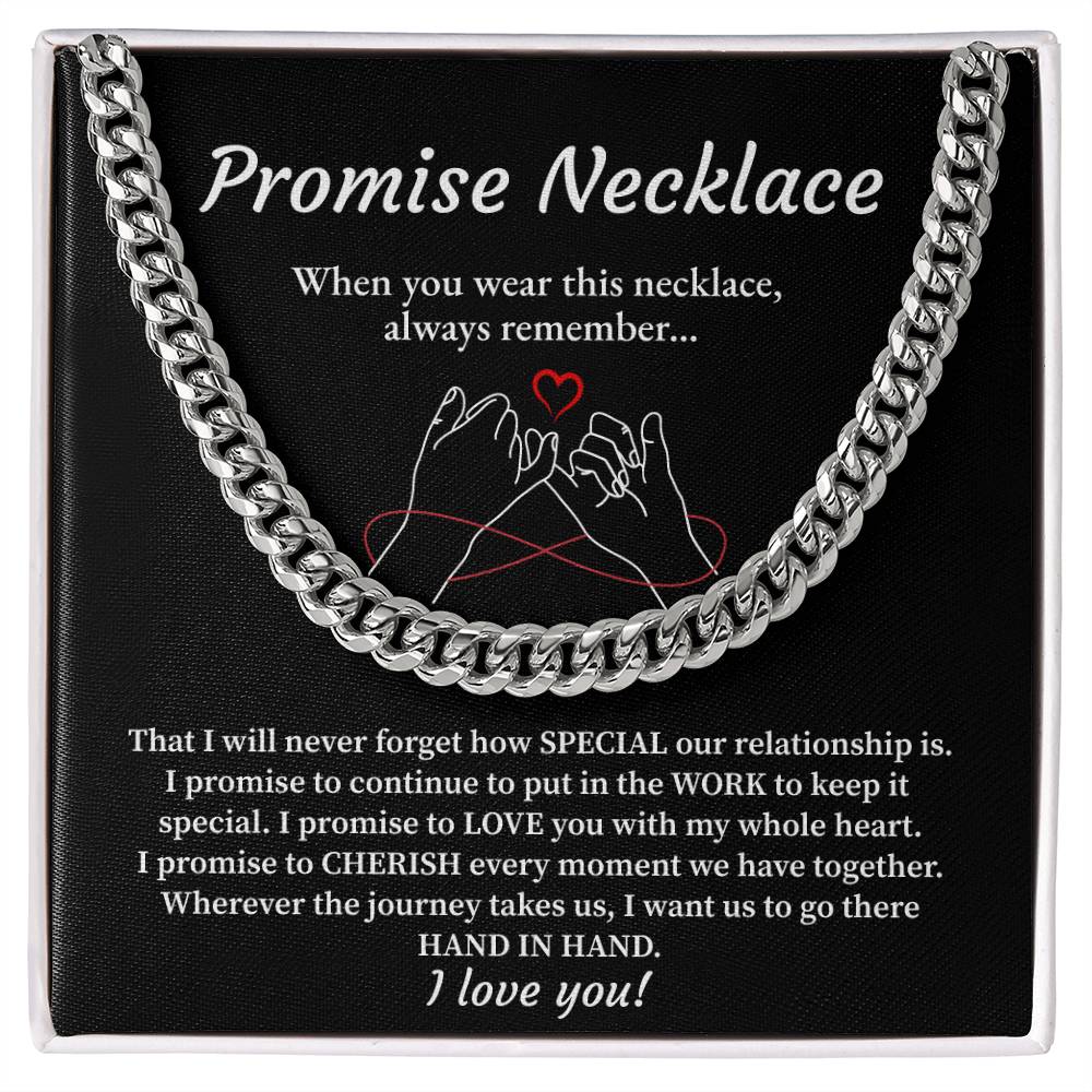 Promise Necklace Gift for Him – Love Note Box