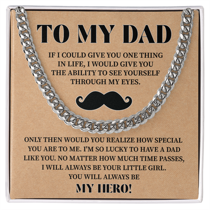 Dad Gift from Daughter with Touching Message Note