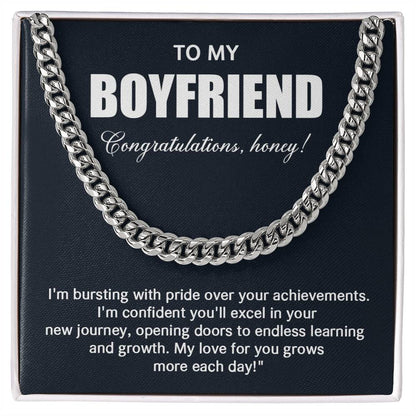Cuban Chain Gift for Boyfriend Graduation