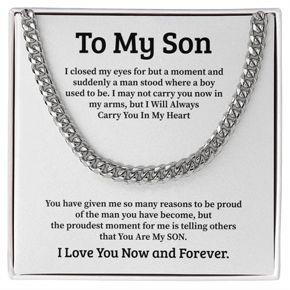 To My Son I closed my eyes for but a moment.