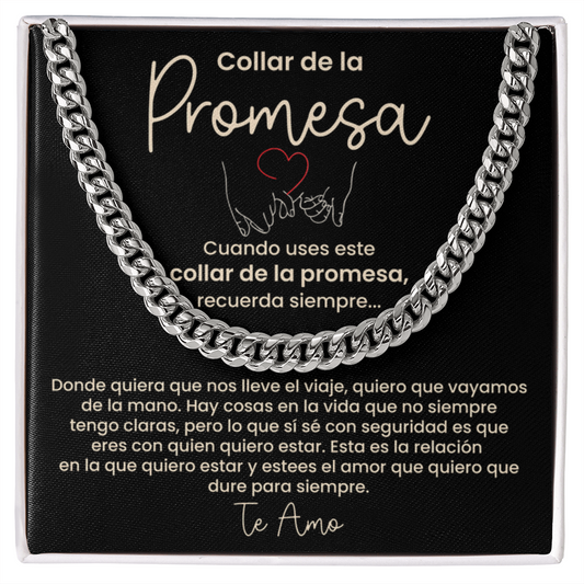 Collar de la Promesa - Regalo Romántico para Novio o Esposo, Perfecto para San Valentín, Aniversarios y Promesas de Amor Eterno