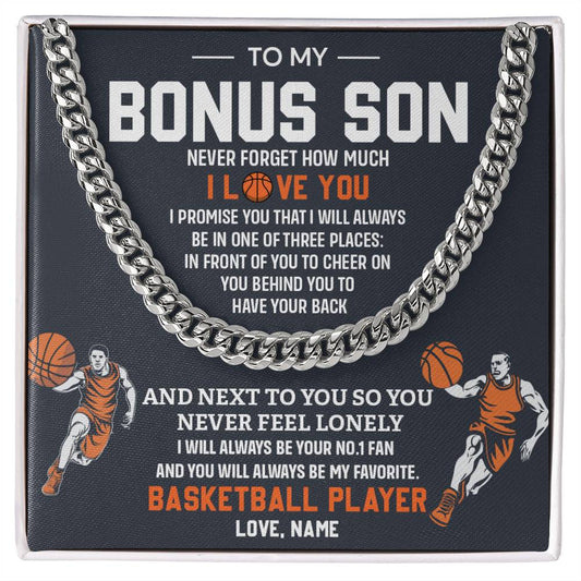 Bonus Son Basketball Necklace with Gift Card