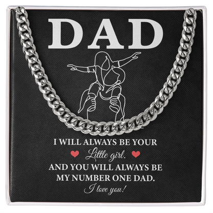 Gift for Dad from Daughter with Heartfelt Sentimental Card