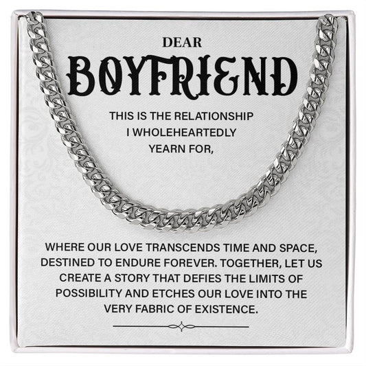 Dear boyfriend this is the relationship.