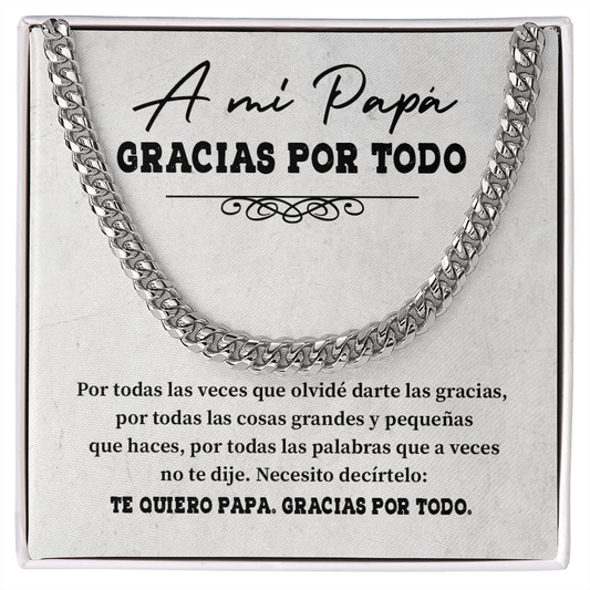 A Mi Papá Gracias por Todo Te Quiero Siempre