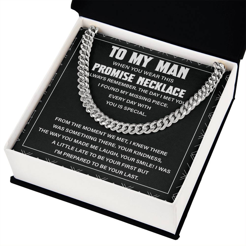 To My Man Necklace – Promise Gift