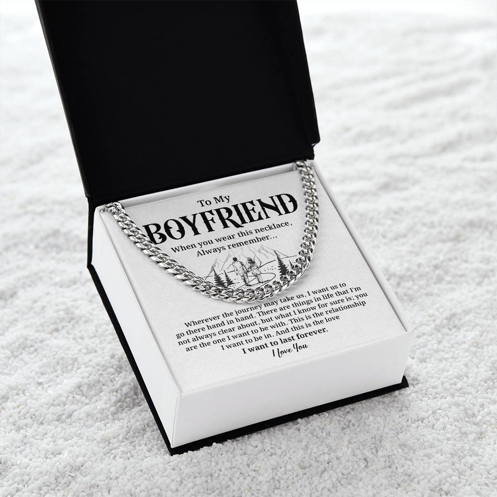 Romantic Boyfriend Gift Necklace with Gift Box