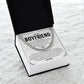 Romantic Cuban Chain Necklace Gift for Boyfriend with Box