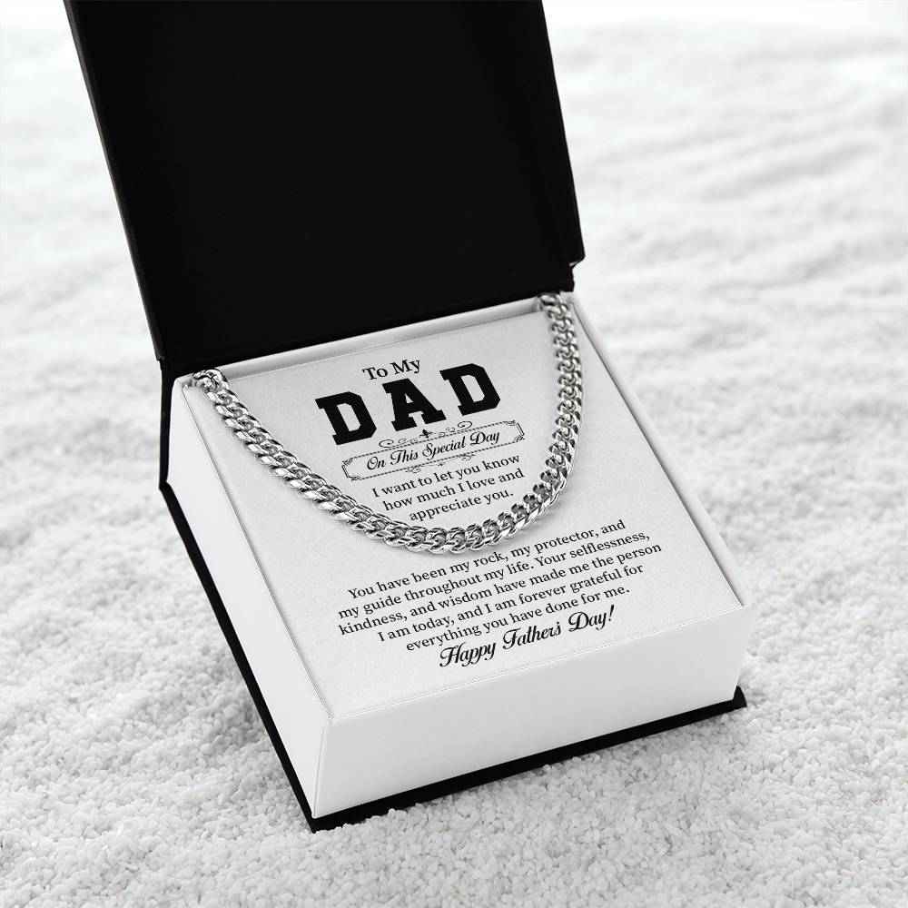 Father’s Day Cuban Chain Gift from Son or Daughter