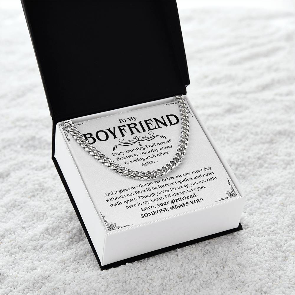 To My Boyfriend Necklace – Beautiful Gift with Message