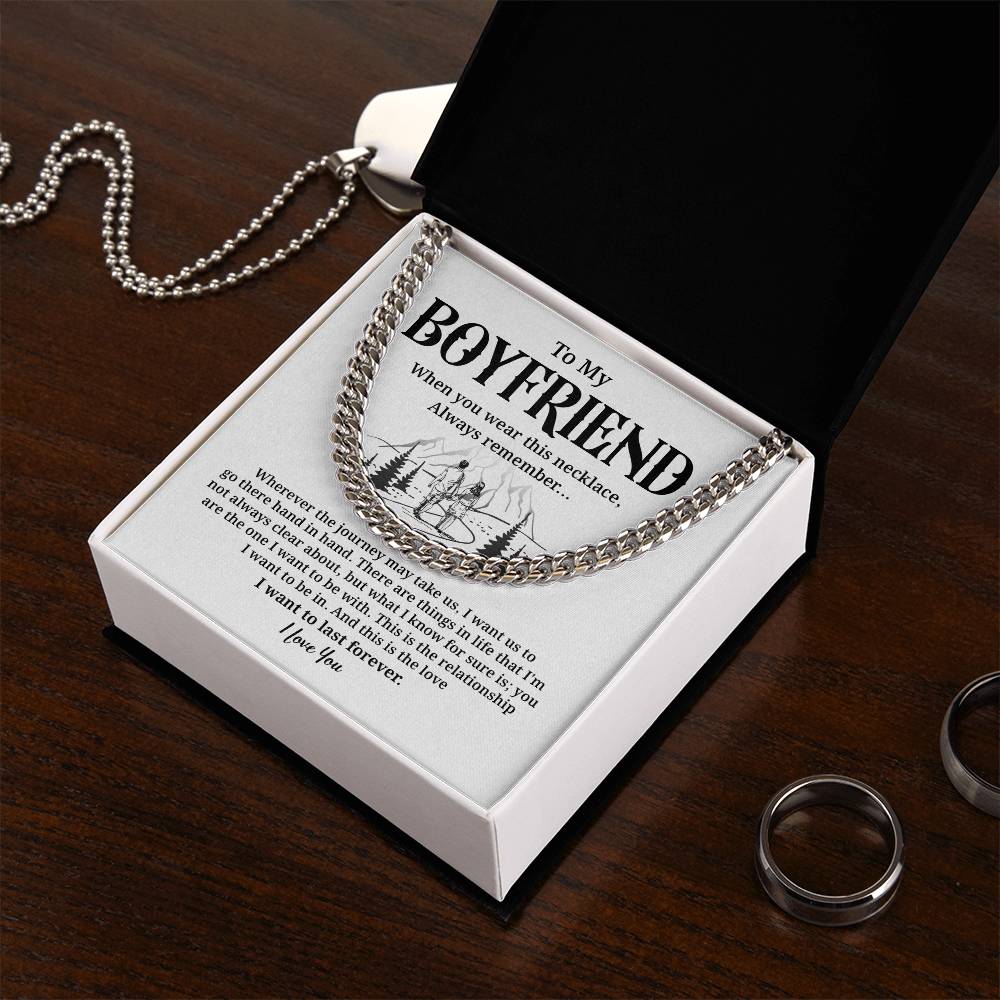 Romantic Boyfriend Gift Necklace with Gift Box
