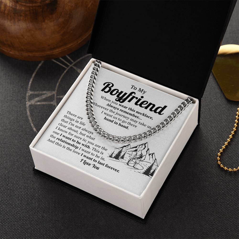 Anniversary Cuban Chain Gift for Boyfriend – Gift Box