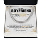 Romantic Cuban Chain for Boyfriend with Gift Box