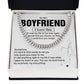 Boyfriend Chain Necklace Gift with Message Card