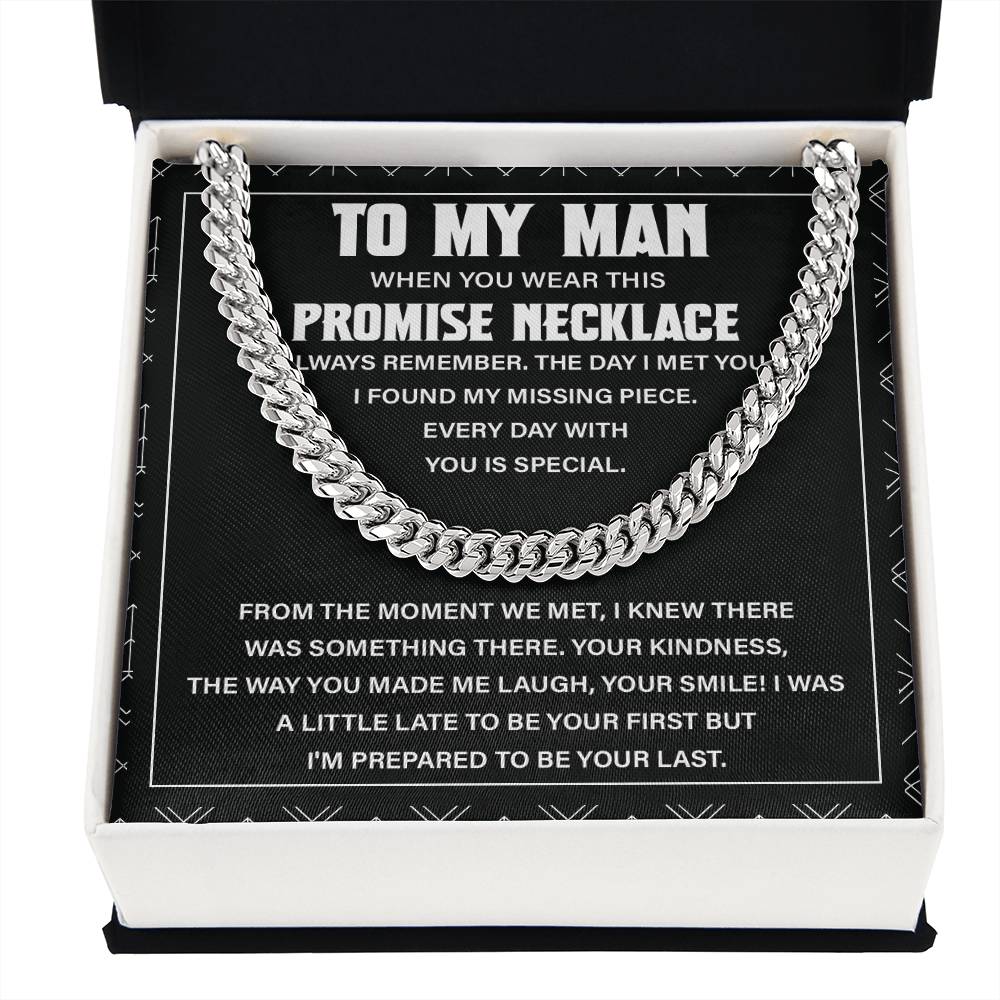 To My Man Necklace – Promise Gift