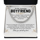 Romantic Gift for Boyfriend – Necklace & Card Set
