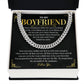 Cuban Chain Gift for Boyfriend – Love Message Card