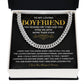 Boyfriend Cuban Chain Gift with Necklace Box