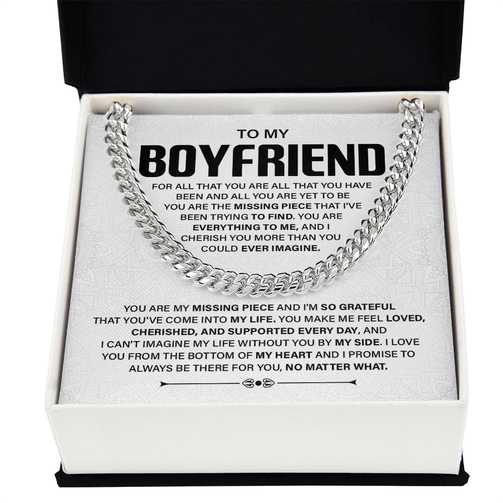Romantic Boyfriend Gift with Message Card & Gift Box