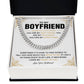 Romantic Cuban Chain for Boyfriend with Gift Box