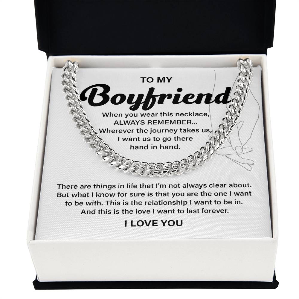 Anniversary Necklace Gift for Boyfriend with Gift Box