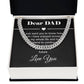 The Dad Chain – Funny Jewelry Gift with Message Card