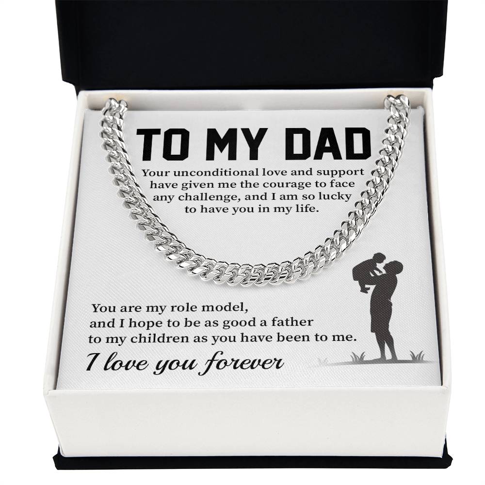 Necklace For Dad From Son With Message Card