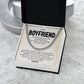 Boyfriend Cuban Chain Necklace Gift with Message Card