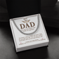Best Dad Chain Necklace Gift with Message Card from Kids