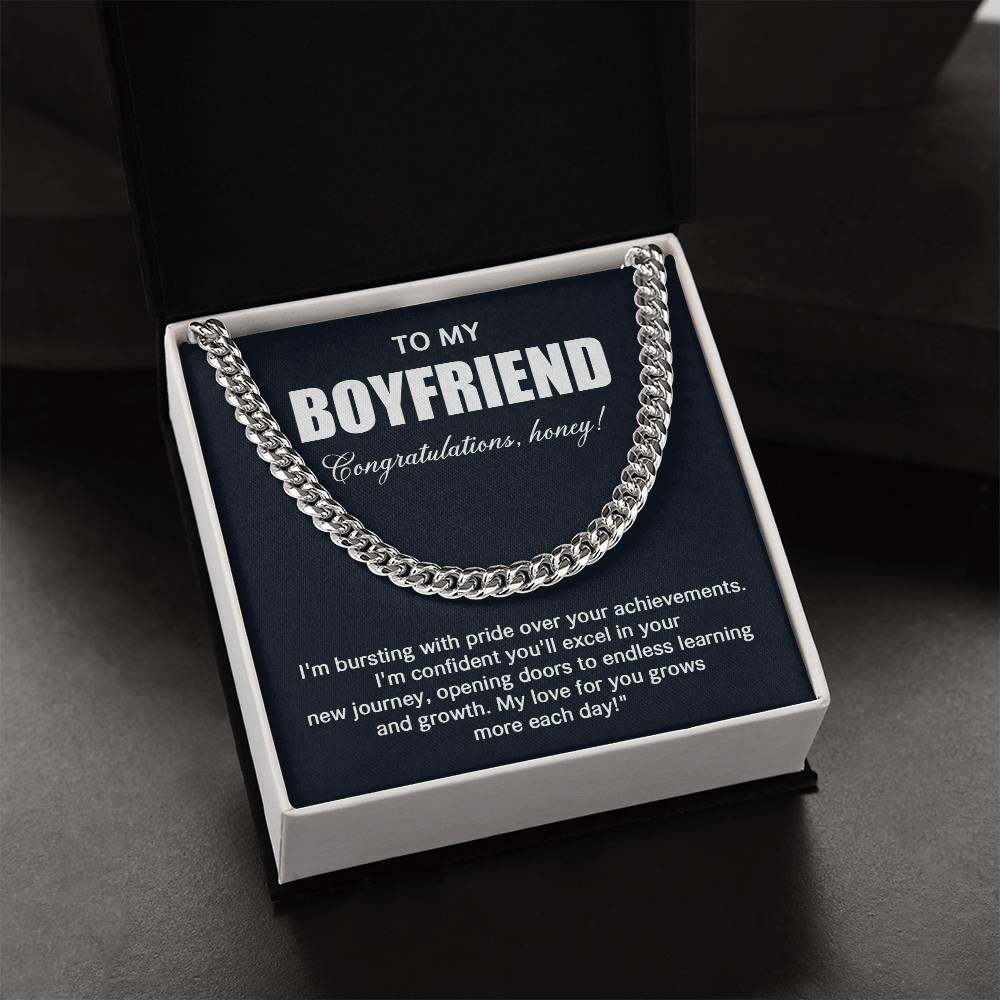 Cuban Chain Gift for Boyfriend Graduation