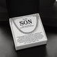 Cuban Link Necklace Gift for Son from Mom – Proud of the Man You Are