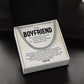 Boyfriend Cuban Chain Necklace Gift with Message Card