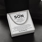 Son Cuban Chain Necklace Gift – Sentimental Quote with Gift Card