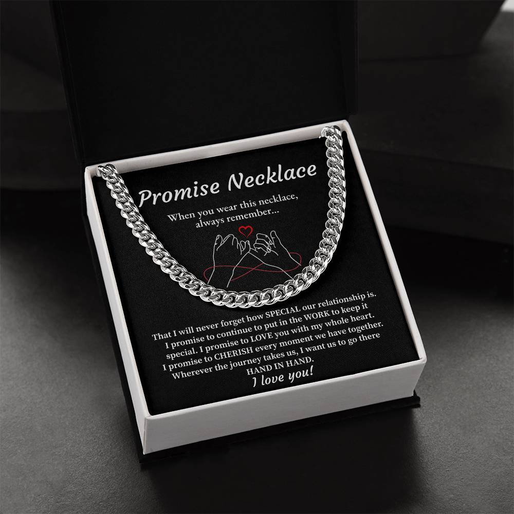 Promise Necklace Gift for Him – Love Note Box