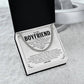 Romantic Cuban Chain Necklace Gift for Boyfriend with Box