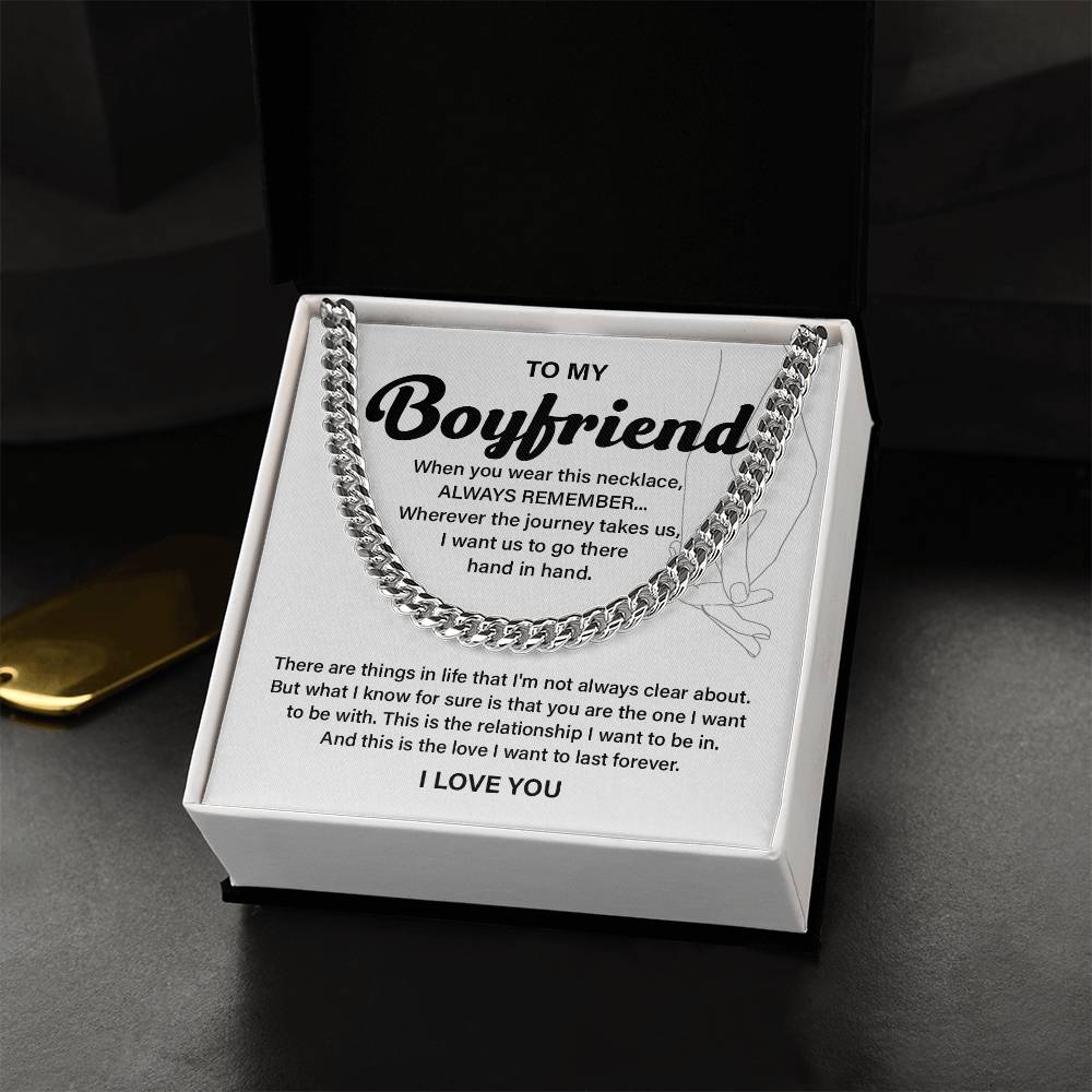 Anniversary Necklace Gift for Boyfriend with Gift Box