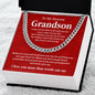 To My Dearest Grandson Necklace Gift From Grandma Grandparent Necklace For Grandson Never Give Up Necklace For Grandson Necklace For Grandson From Grandparent Loving Gift For Grandson Grandson Gift To Cherish Forever
